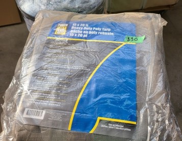 Heavy Duty Poly Tarp - Grey