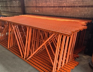 Boltless pallet racking, almost brand new condition, 