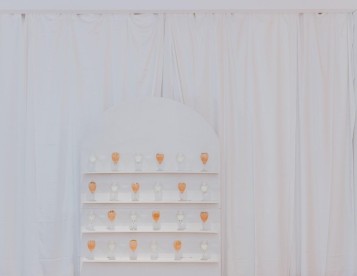 All White Drinks Wall - Champagne Wall